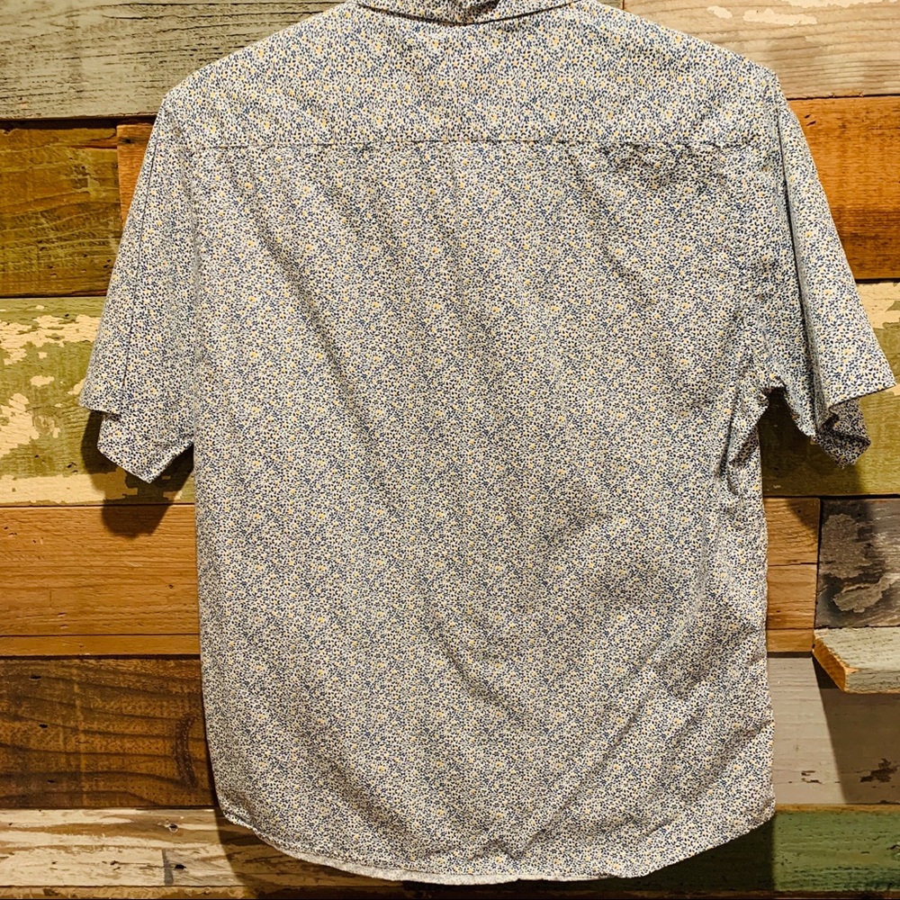 Floral blue button down men’s shirt by: - Picture 4 of 4